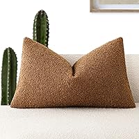 Vista 65 de Foindtower Fundas de almohada decorativas con textura de boucle, fundas de almohada sólidas, neutrales, suaves y acogedoras para silla, sofá