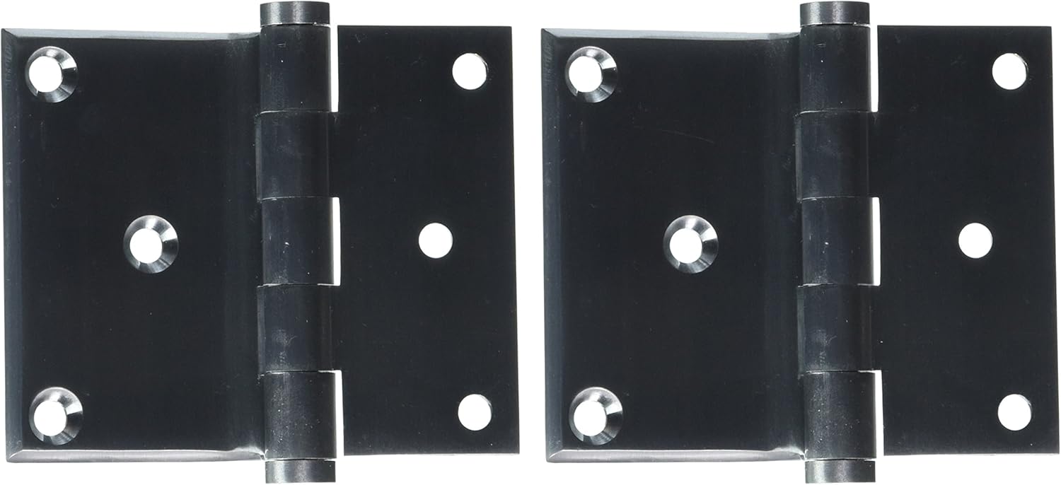 Deltana DHS3035U26D Solid Brass 3-Inch x 3 1/2-Inch Half Surface Hinge