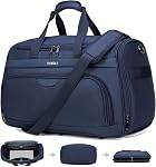 Bagages de transport UnderSeat Sac Sous-siège pour avions, sac de gymnastique avec ceinture d'épaule, Tote de nuit pour les femmes et les hommes, Bleu