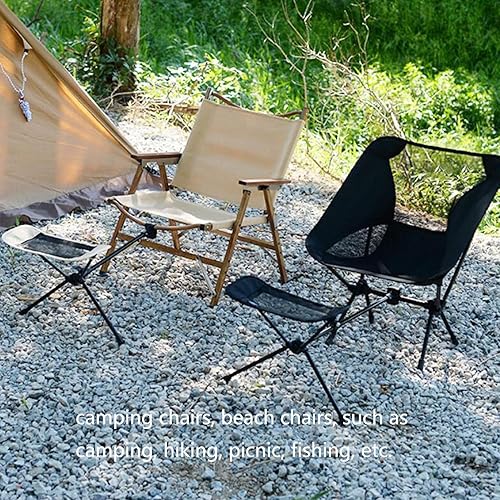 Miniatura 5 de Silla de camping universal, reposapiés plegable acoplable, reposapiés plegable para exteriores, para jardinería, pesca, playa, senderismo