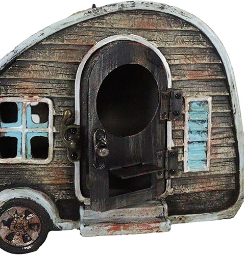 Miniatura 6 de Ebros Gift Rústico occidental lindo y acogedor rincón de casa de campo con puerta batiente, pajarera, comedero de pájaros, colgador de ramas con