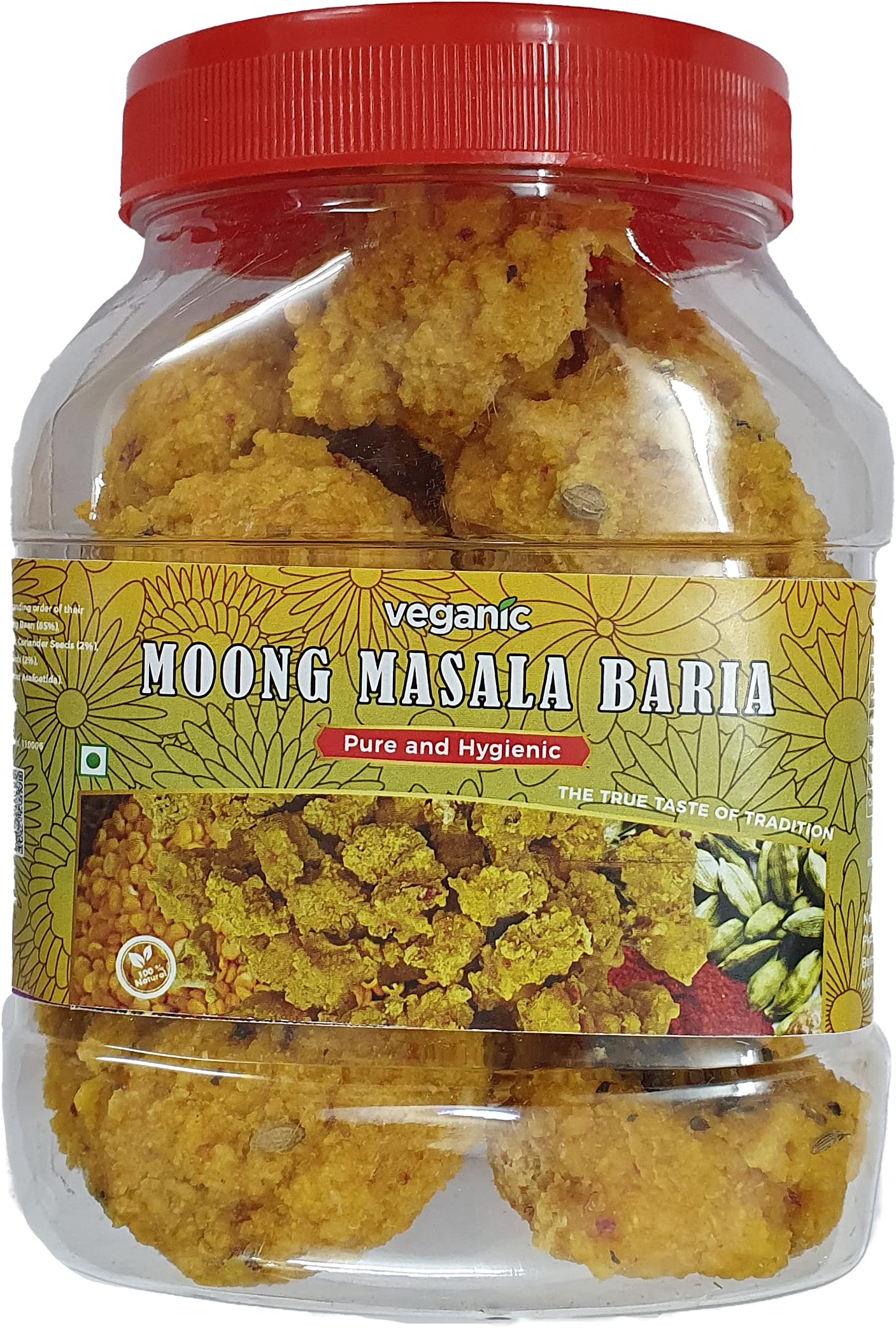 Veganic Masala Moong Wadi Mangodi/Badi/Mung Wadi/Sun Dried Lentil Nuggets - 200gm (B096Y64BR2) Amazon Price History, Amazon Price Tracker