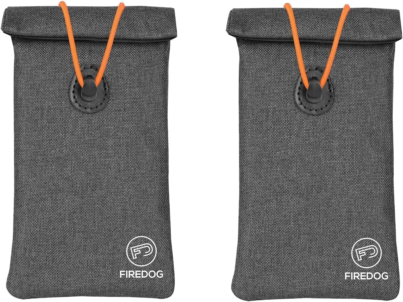 FIREDOG Sac Anti-Odeurs Gris 16,5 X 10,2 Cm - Pochette Doublée Carbone Pour Herbes, Épices Et Médicaments