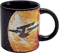 Vista 5 de Star Trek Heat-Changing Starship Warp Mug - Add Coffee and the USS Enterprise Enters Warp Speed