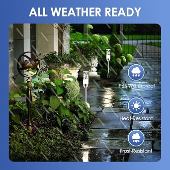 6 Pack Warm White Landscape Path Lights & 6 Pack Cool White Outdoor Pathway Lights