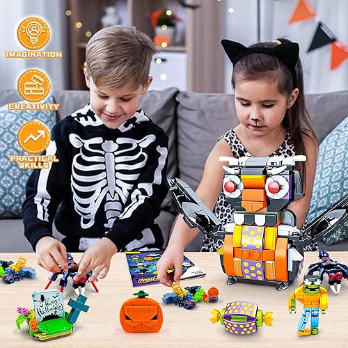 Miniatura 4 de Juego de juguetes de construcción de calabaza de Halloween