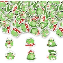 Yopyame Cute Frog Erasers Bulk - 60PCS Mini Animal Erasers for Kids Assorted Novelty Fun Pencil Eraser Puzzle Eraser Desk Pet School Carnival Reward Student Homework Prizes Gift Filling Party Favors