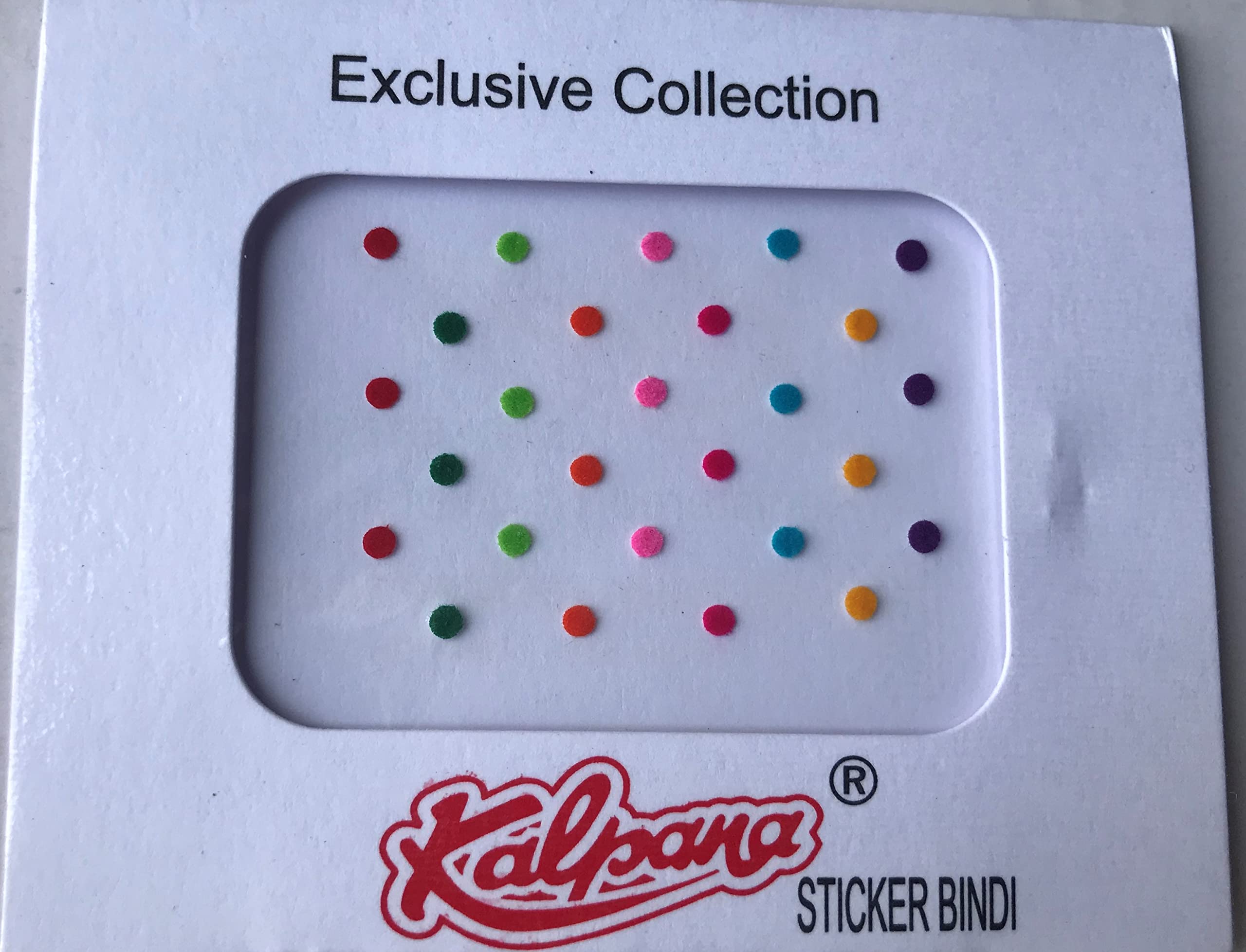 kalpana bindi Multicolor Round Sticker Card kumkum | Size - 10 | (Pack of 12)-picture-16