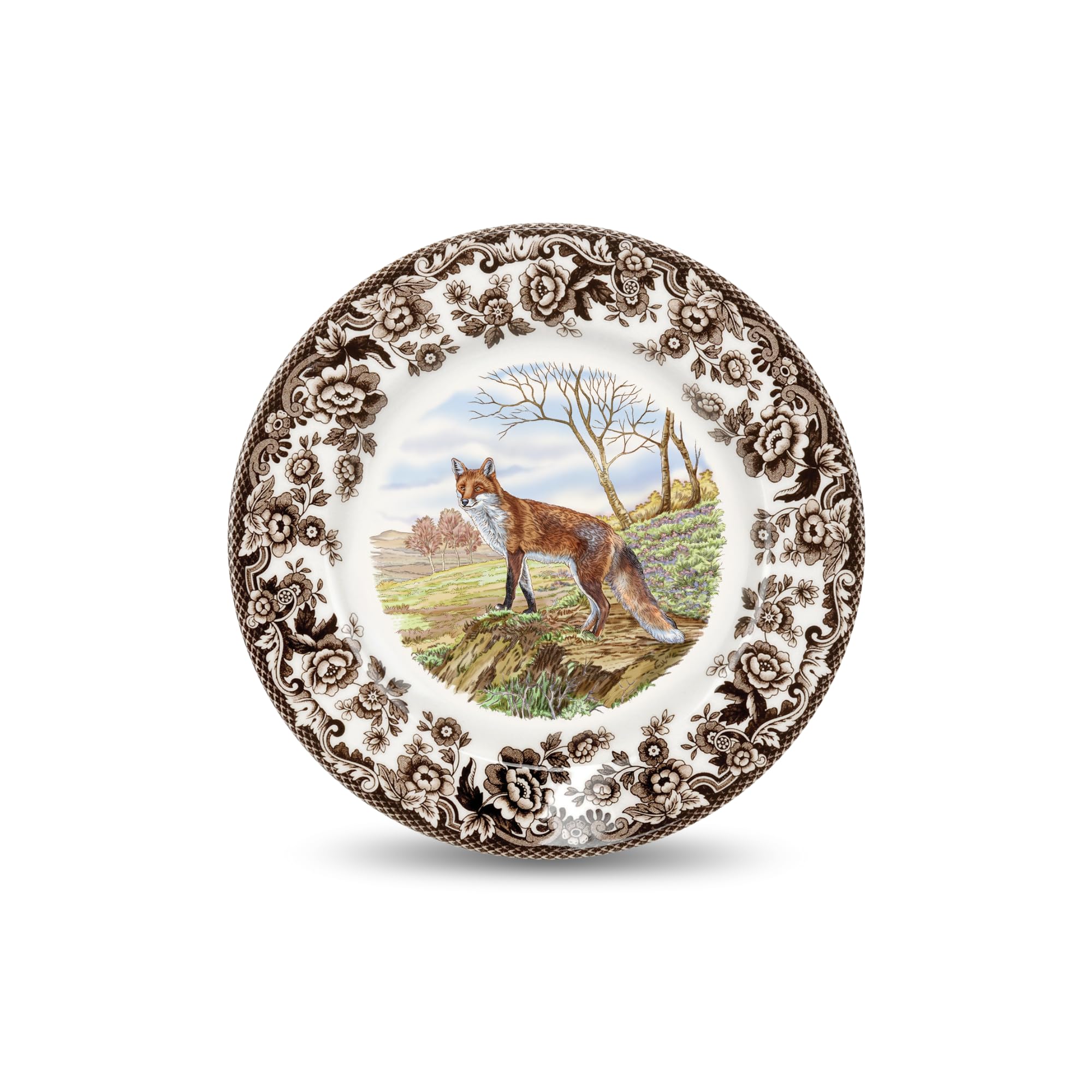 Amazon.com | Spode Woodland American Wildlife Red Fox Dinner Plate