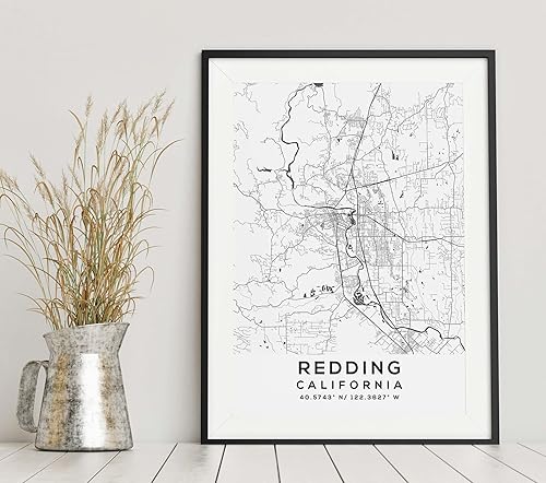 Miniatura 6 de Mapa de Redding, California, Light 2 (16x20)