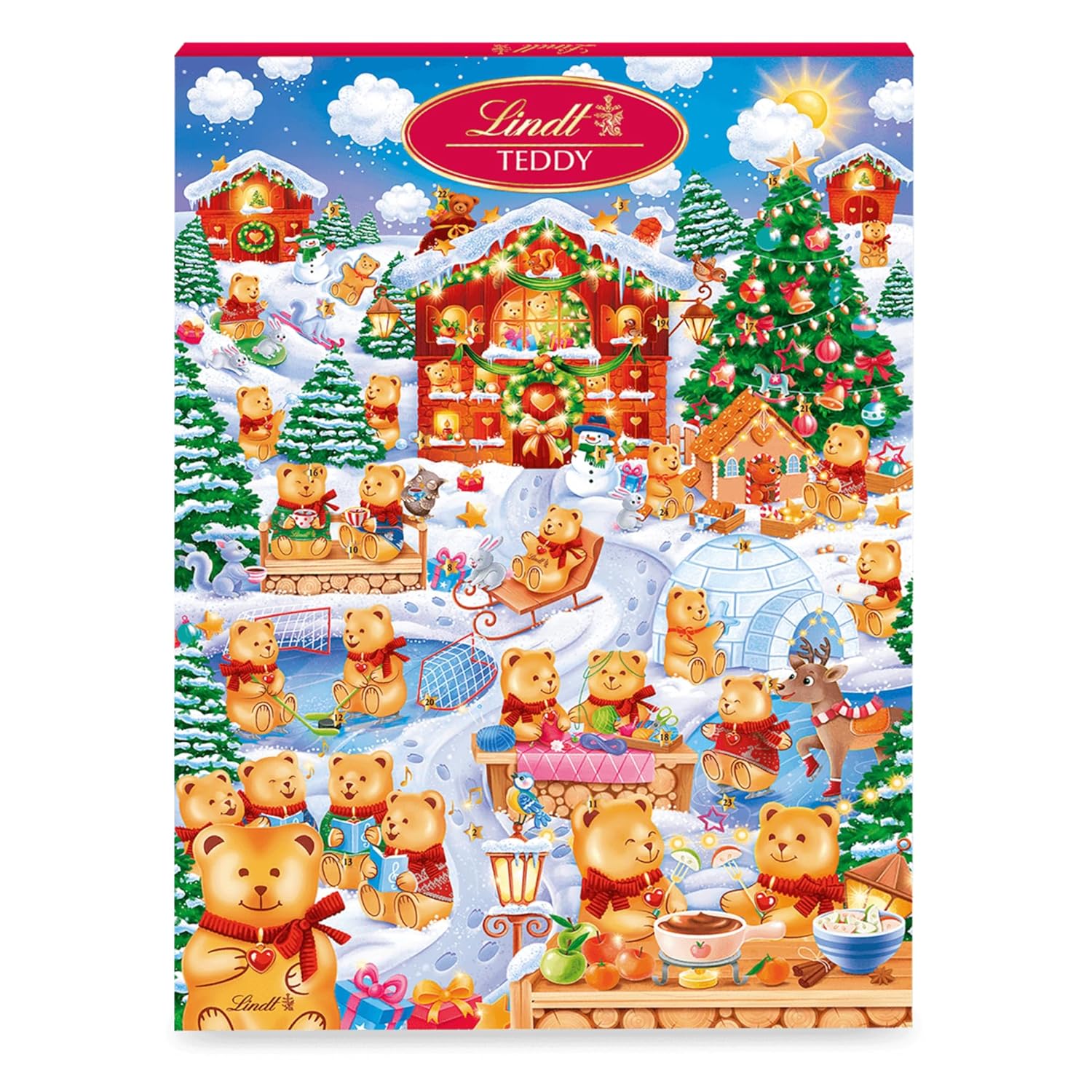 Lindt Teddy Christmas Advent Calendar Hidden Game 265g
