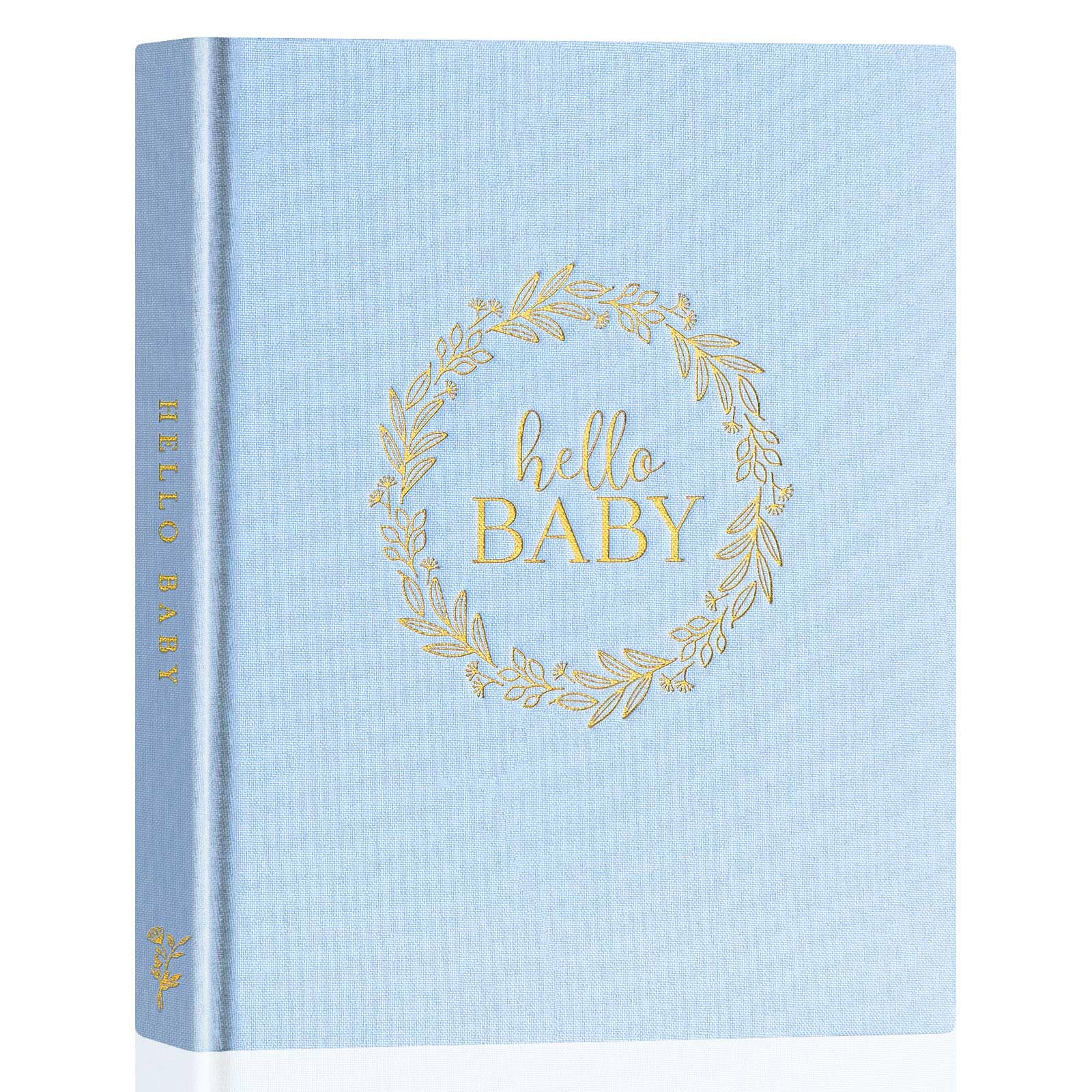 Diario Dei Ricordi Per Bambino Lanpn Hello Baby, Copertina Rigida In Lino, 154 Pagine, Dalla Nascita Ai 5 Anni, Album Foto E Pietre Miliari - 2