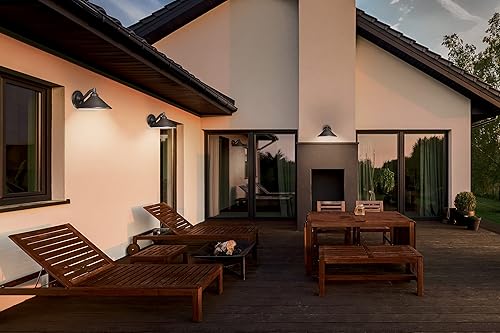 Miniatura 2 de Minka Lavery Lámpara de pared al aire libre 8102-A138-L Kirkham Aluminio Dark Sky Exterior LED Wall Lantern, bronce