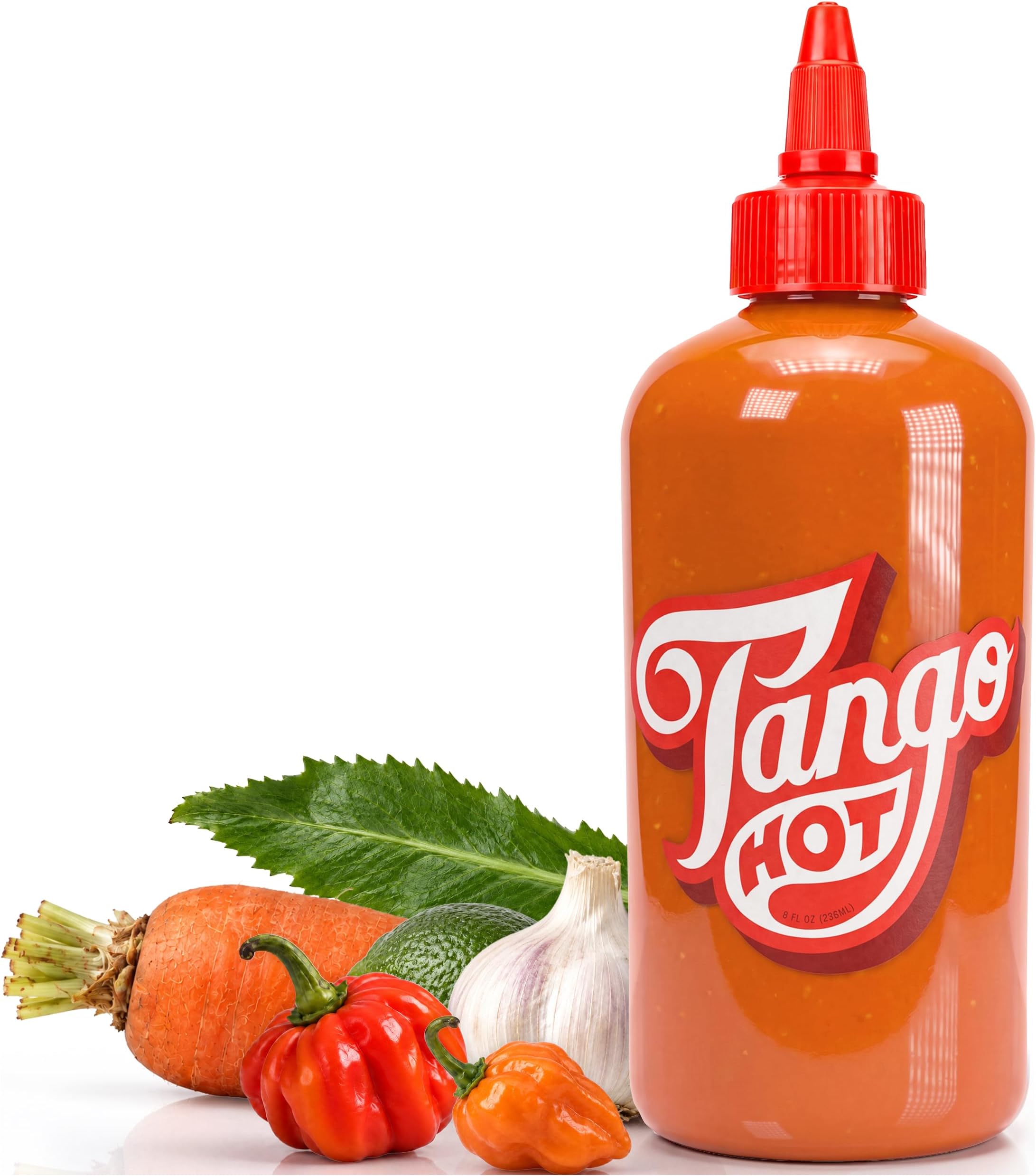 Hot Tango โ Scotch Bonnet & Habanero Carrot-Based Hot Sauce โ Vegan โ 8 oz