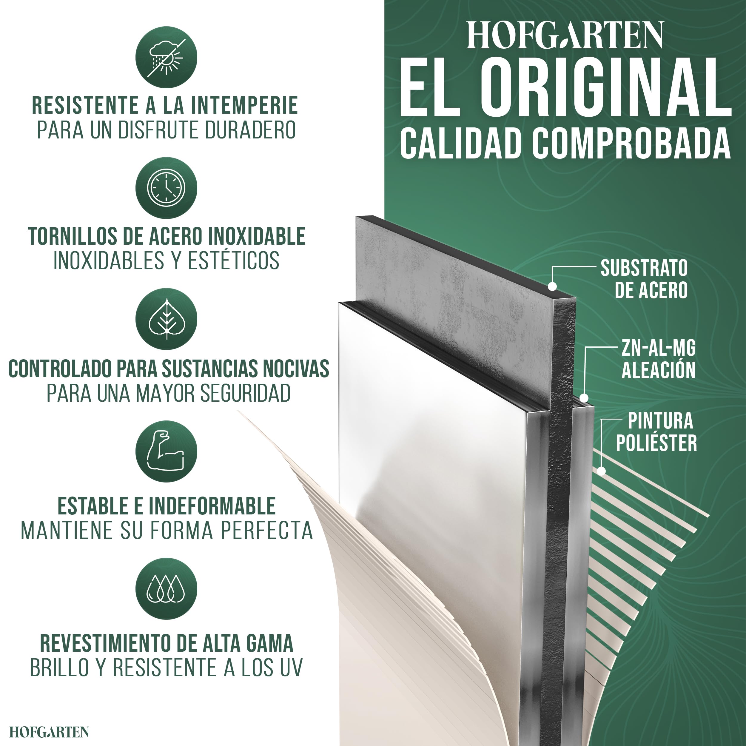 HOFGARTEN 200x60x42 cm Huerto Elevado Modular 6 en 1 de jardín, bancal Elevado de Metal con Base Abierta para Colocar sobre la Tierra, protección anticorrosión y Alta Estabilidad (Beige)