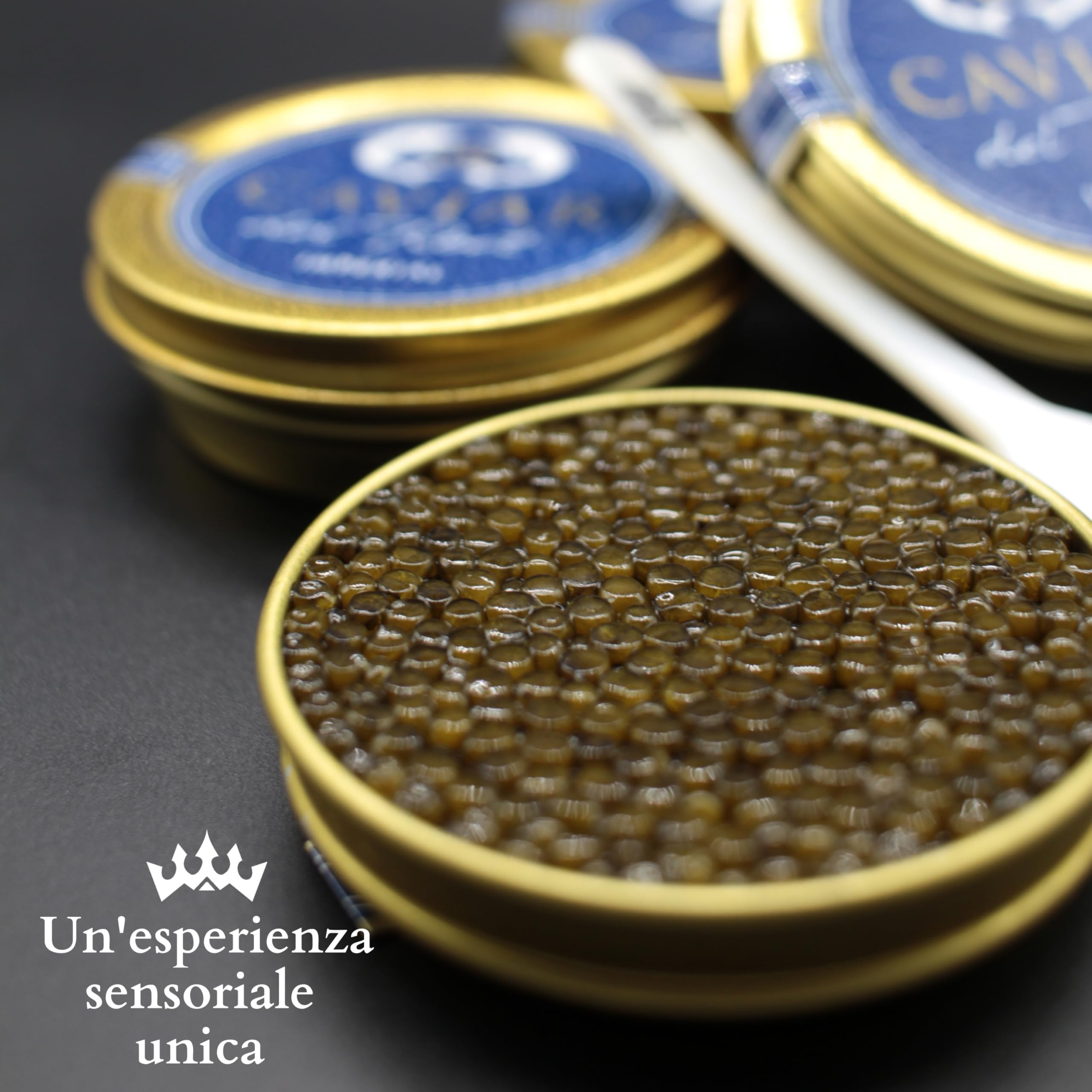Caviale del Tibet – Caviale Imperiale 50gr – Caviale di Storione Ascipenser Schrenckii e Huso Dauricus – Uova di Caviale – Caviale Gourmet