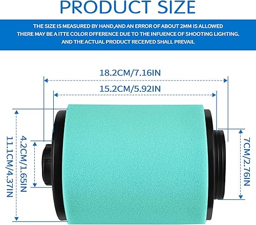 Miniatura 2 de LOCOPOW 707800371 Parte del filtro de aire para Can Am Outlander Renegade 570 450 850 650 800R 1000 1000R Max DPS XMR XT XTP STD XXC 2012 2013 2014