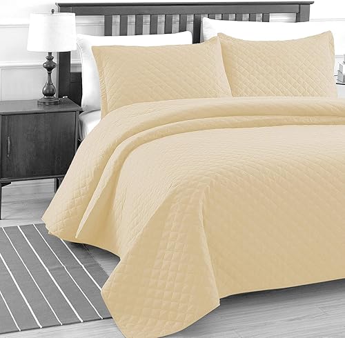 Miniatura 2 de Basic Choice - Juego de ropa de cama acolchada de 3 piezas incluye colcha y fundas de almohada