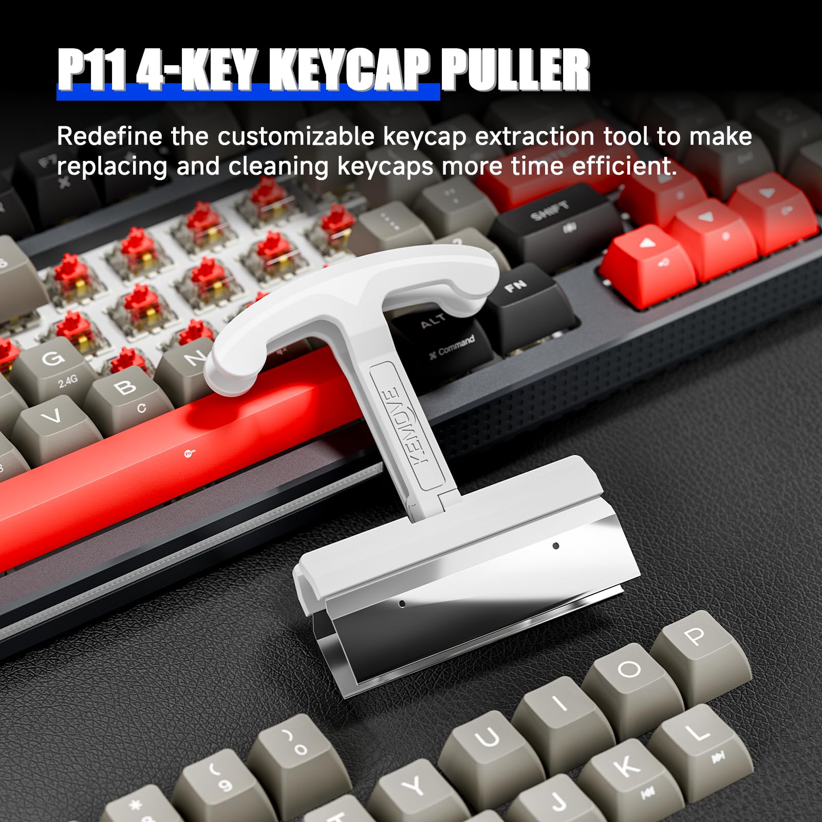 Amazon.com: KEMOVE P11 4-Key Keycap Puller - Custom Gaming
