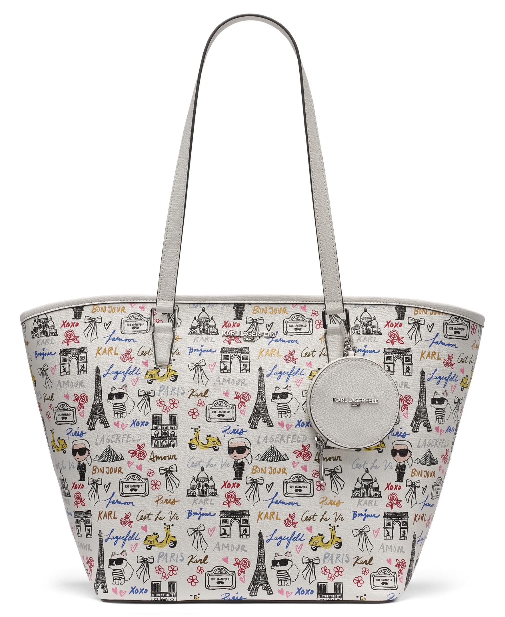 KARL LAGERFELD womens Adele in Paris Tote Bag