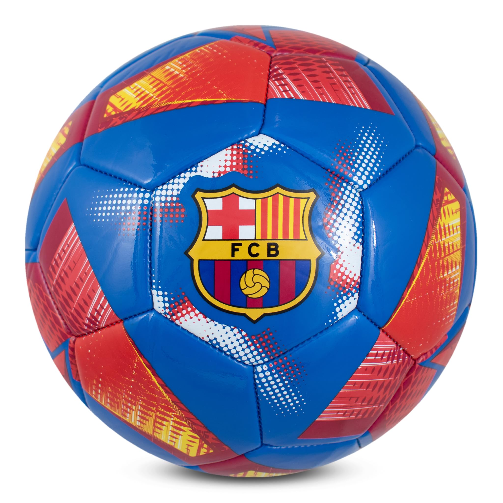 Hy-Pro Officially Licensed FC Barcelona Football - Size 3, Spiral Design, Barca Merchandise, Training, Collectible For Kids and Adults