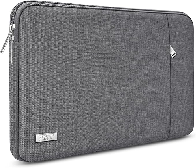 TECOOL Custodia pc 14 Pollici per Laptop, Notebook Porta Computer per 14" HP Pavilion Elitebook Lenovo Thinkpad Ideapad dell Acer ASUS Chromebook, MacBook Air 15 M4 M3 2025-2023 Borsa,Grigio scuro
