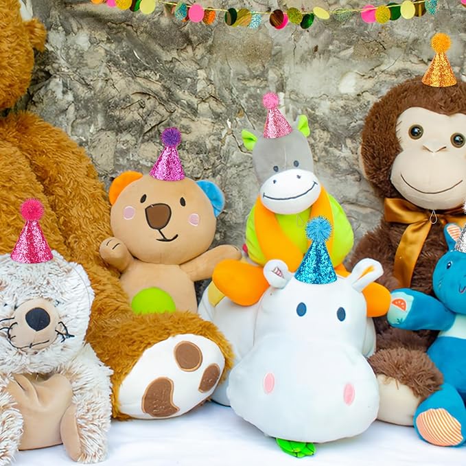 Hxezoc 10 Piezas Sombreros de Fiesta Mini con Brillantes para Cumpleaños miniatura 7