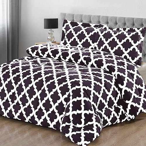 Miniatura 5 de Utopia Bedding - Juego de edredón Queen (ciruela) con 2 fundas de almohada - Juegos de edredón de cama - Edredón de plumón alternativo - Suave y