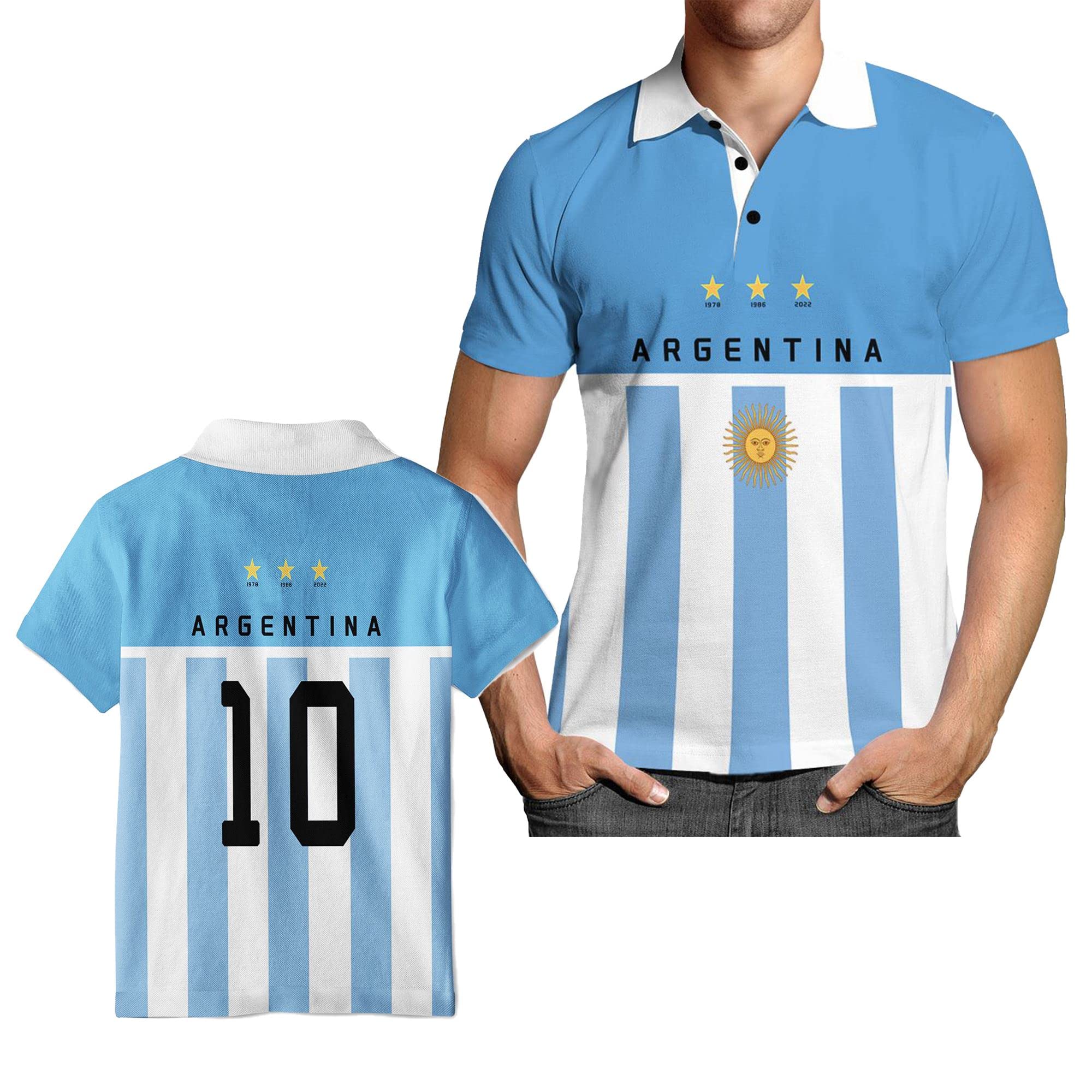 FaslofdrBrinter World Cup Black Soccer Jersey Cute Female/Male Social t-Shirt World Cup Argentina Women/Men t-Shirt