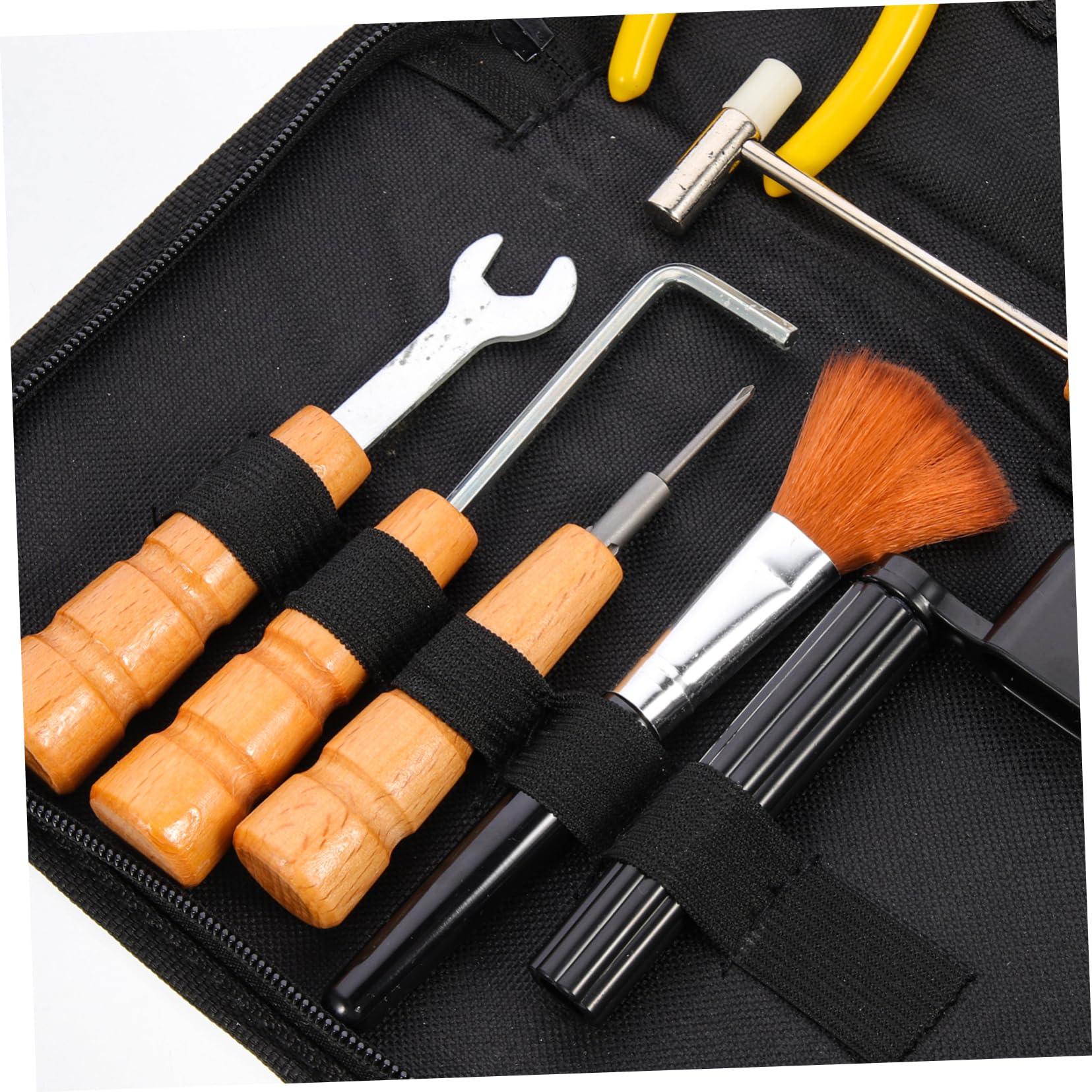 TOYANDONA 1 Juego De Herramientas De Reparación De Guitarra Kit De Limpieza De Guitarra Soporte Para Lima De Trastes De Guitarra Caja De Herramientas Púas De Guitarra Kit De Guitarra
