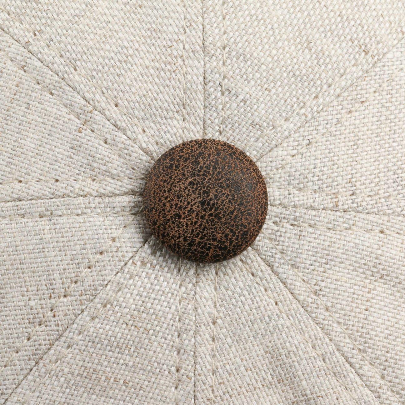 Lierys City Leather Piping Linen Cap Kobiety/Mężczyźni | Wyprodukowano we Włoszech