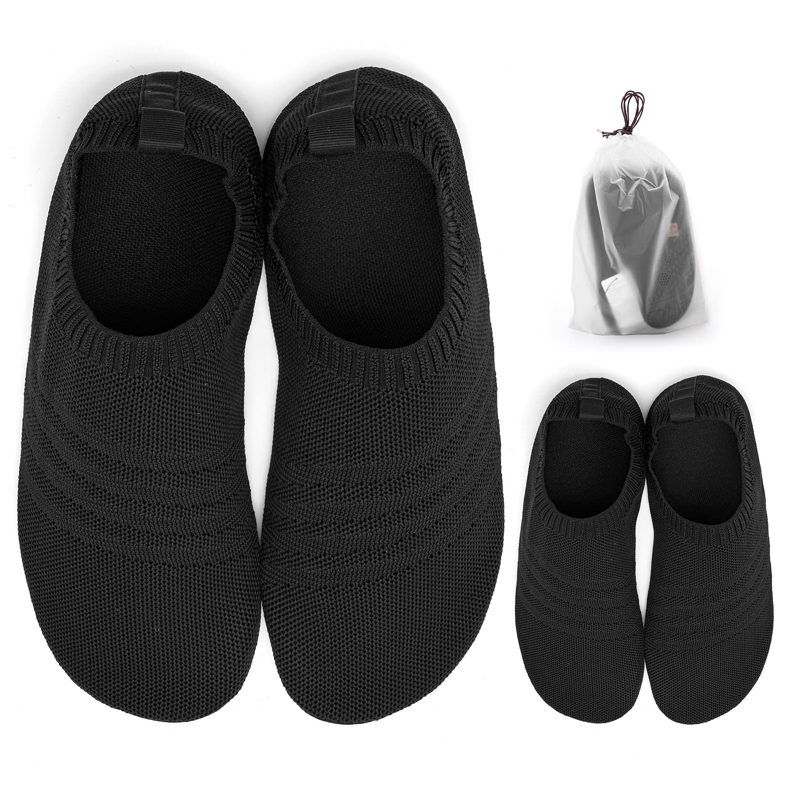 Sosenfer Chaussons Homme/Femme – Pantoufles Unisex Légères Antidérapantes, Chaussons de Maison Confortables, Hüttenschuhe Douces