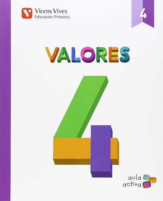 Portada de Valores 4º Educacion Primaria Mec Ed 2015 Aula Activa