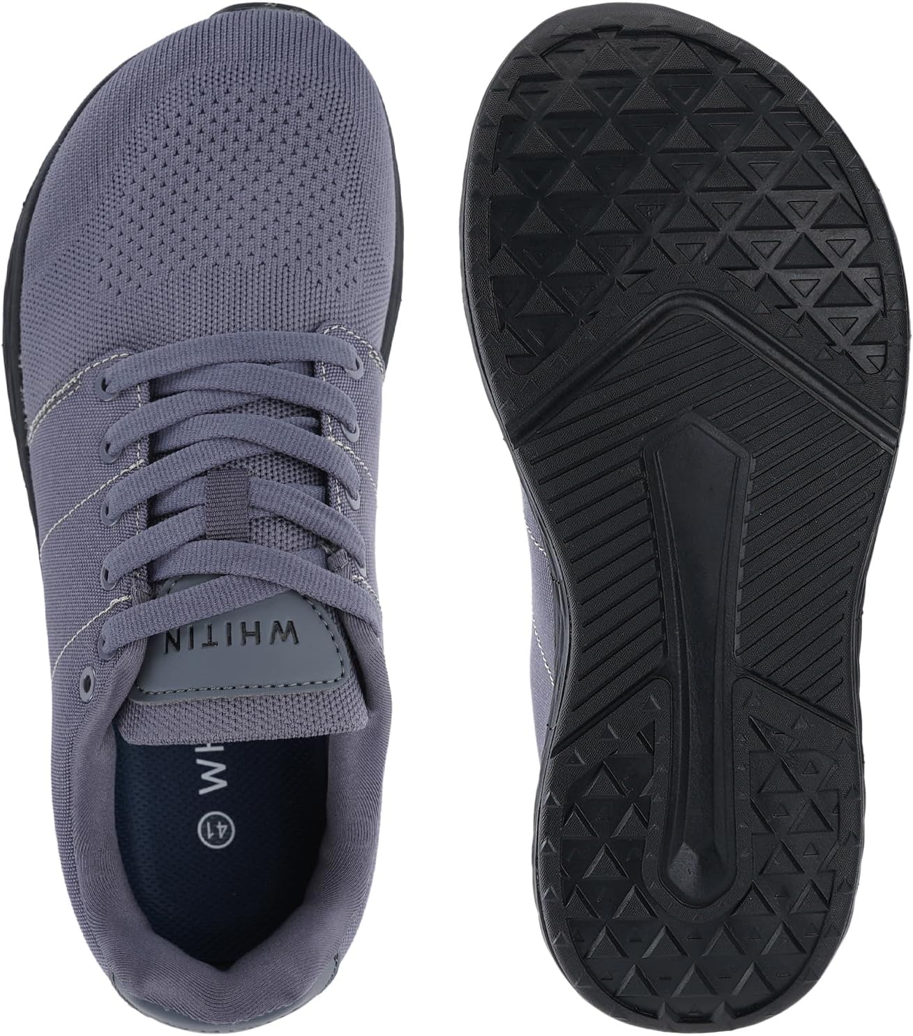 WHITIN Men's Wide Toe Box Walking Shoes + Zero Drop with Non-Slip Rubber Outsole - Image 5