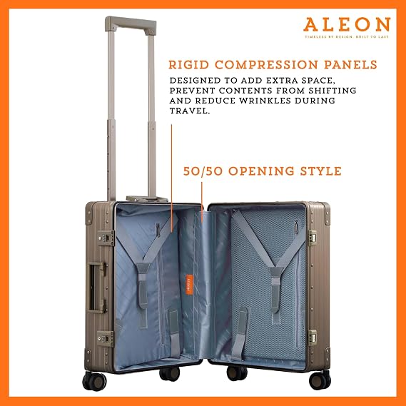 Aleon All Aluminum Lightweight 21 Carry-On Luggage