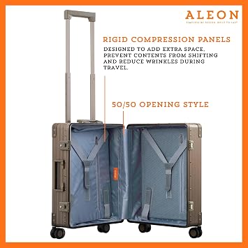 Aleon All Aluminum Lightweight 21 Carry-On Luggage