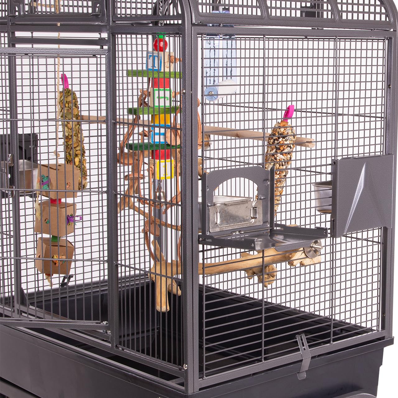 Montana Cages | Sittichkäfig, Käfig, Voliere, Vogelkäfig Mini San Remo - Antik DAS Allround-Talent