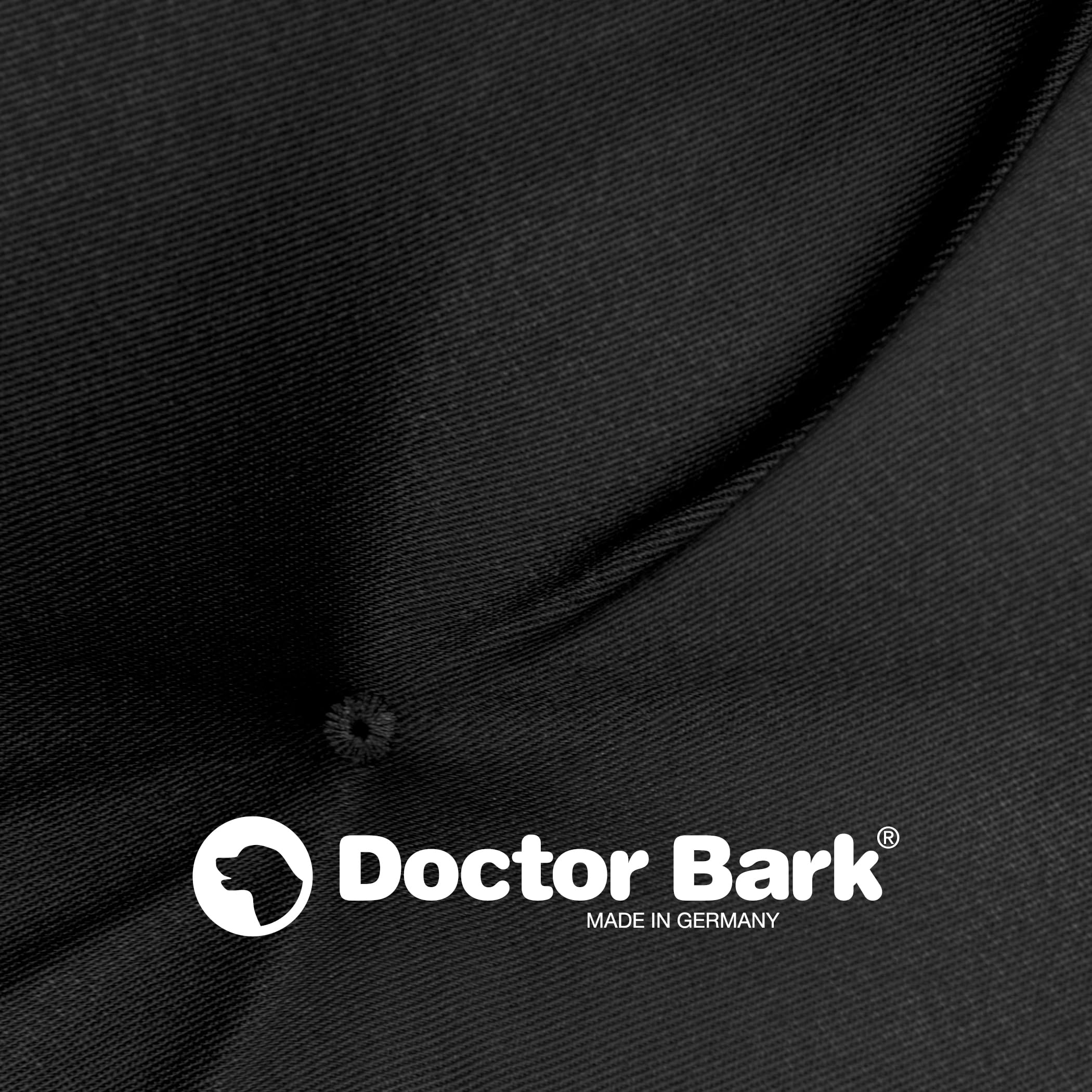Doctor Bark Cojín para perros – Cama ortopédica para perros, lavable a 95 °C, higiénico, resistente y cómodo (XL – 100 x 85 cm, negro)