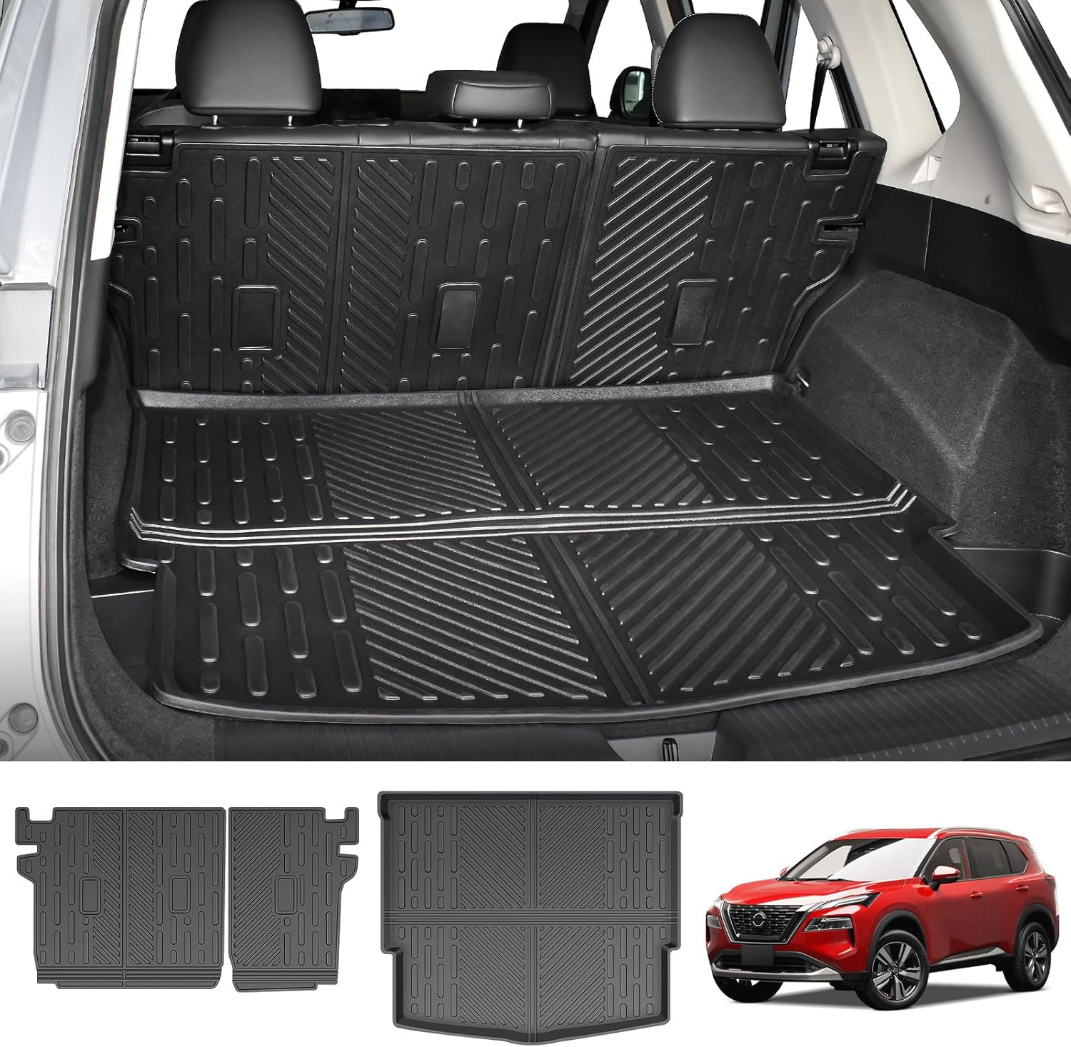 Utiiy Cargo Mat Fit for 20212024 Nissan Rogue Cargo Liner