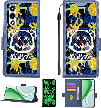 Aroepurt Case Compatible for Lava Play Max Phone Case Flip Cover [with Tempered Glass Screen Protector][RFID Blocking][Gold Glitter+Luminous] PTL-TYX