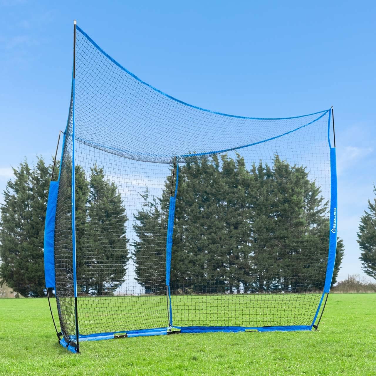 FORTRESS Baseball Pop-Up Backstop Net - Pop-Up Practice net | Batting/Pitching Net | Baseball Training Equipment | Baseball Net for Hitting and Pitching | Cricket Net