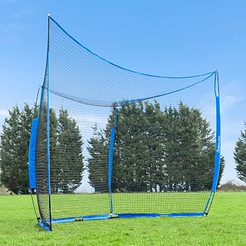 FORTRESS Baseball Pop-Up Backstop Net - Pop-Up Practice net | Batting/Pitching Net | Baseball Training Equipment | Baseball Net for Hitting and Pitching | Cricket Net