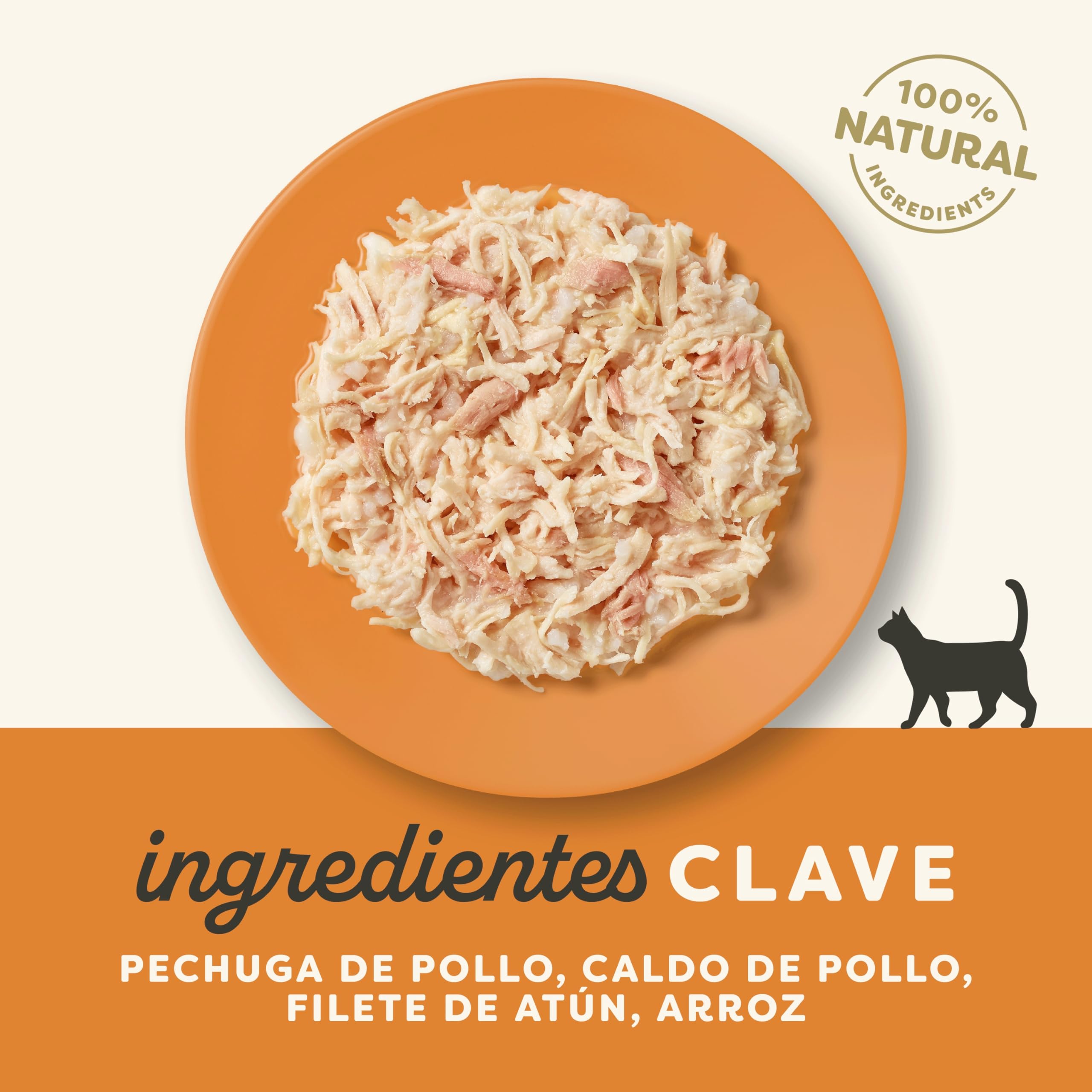 Applaws 100 % Natural Comida húmeda para Gatos Adultos, pechuga de Pollo con Filete de atún en Caldo, 24 × 70 g latas