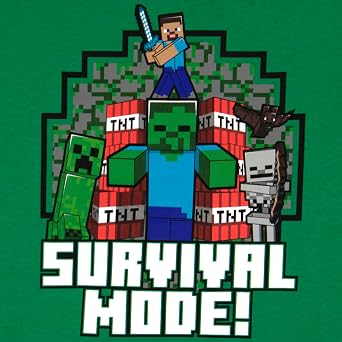 Minecraft Boys' Short Sleeve Regular Fit