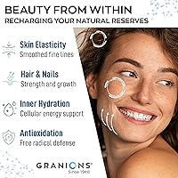 Vista 3 de Suplemento de colágeno marino en polvo, péptidos de colágeno marino hidrolizados tipo I, proteínas, biotina, ácido hialurónico, vitamina C