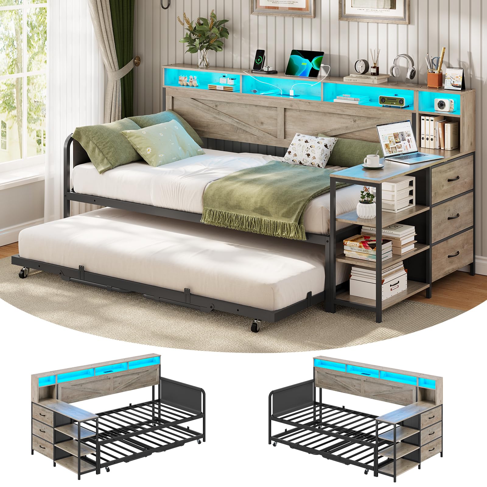 VIAGDO Farmhouse Daybed