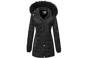 Chrisuno Women's Warm Winter Coat Black Friday 2022