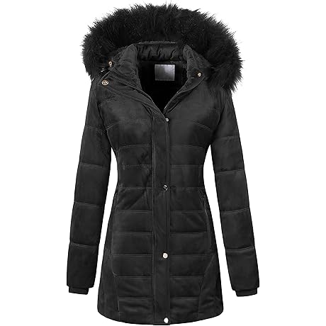 Chrisuno Women's Warm Winter Coat Black Friday 2022