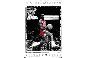 Unleash Slam Dunk Thrills with Trends International Michael Jordan Wall Poster
