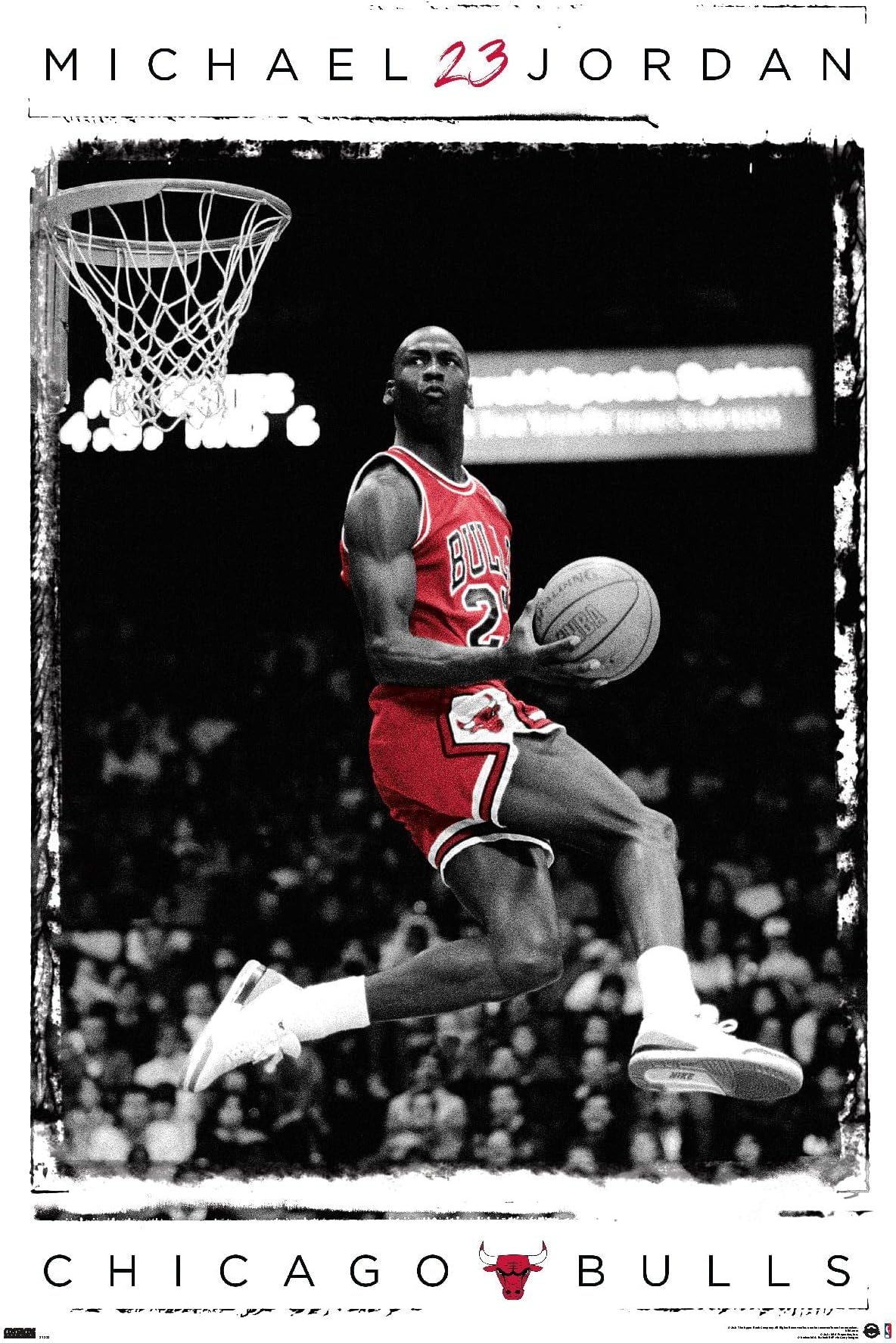 Michael Jordan - Dunk Wall Poster, 22.375" x 34", Unframed Version